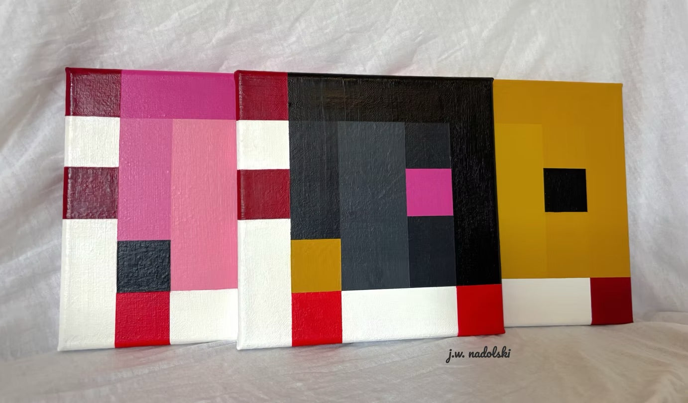 Original Canvas: Solve the Puzzle (No. 3, Magenta)