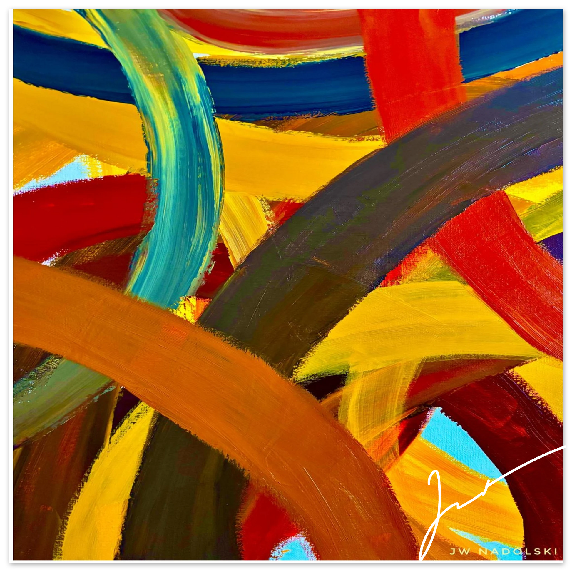 Image 2 reds blues yellows all curved